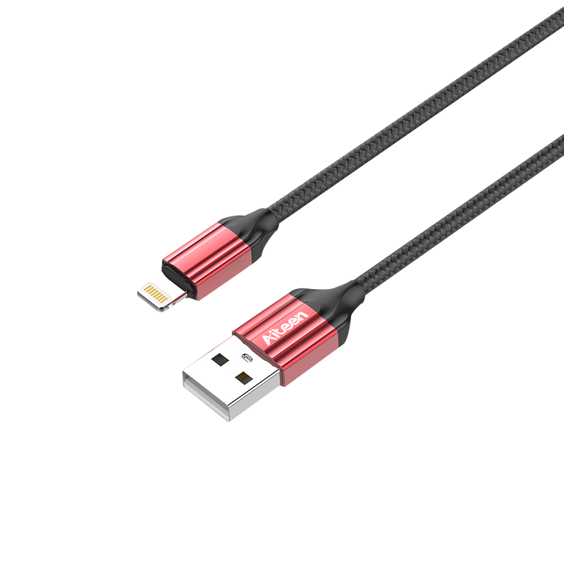 A07-LB Lightning Cable 1m 2.4A Fast Charging Black Color